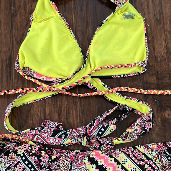 Rebecca Virtue colorful bikini size 4 - Picture 6 of 7